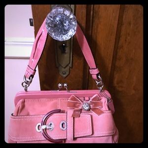 Coach suede handbag